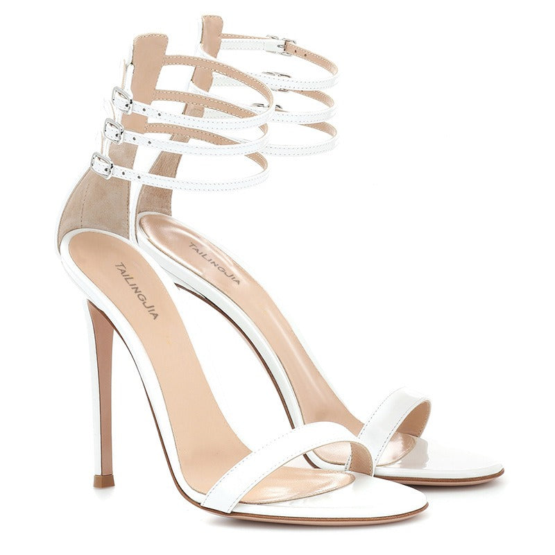 Cagework Buckle Heels