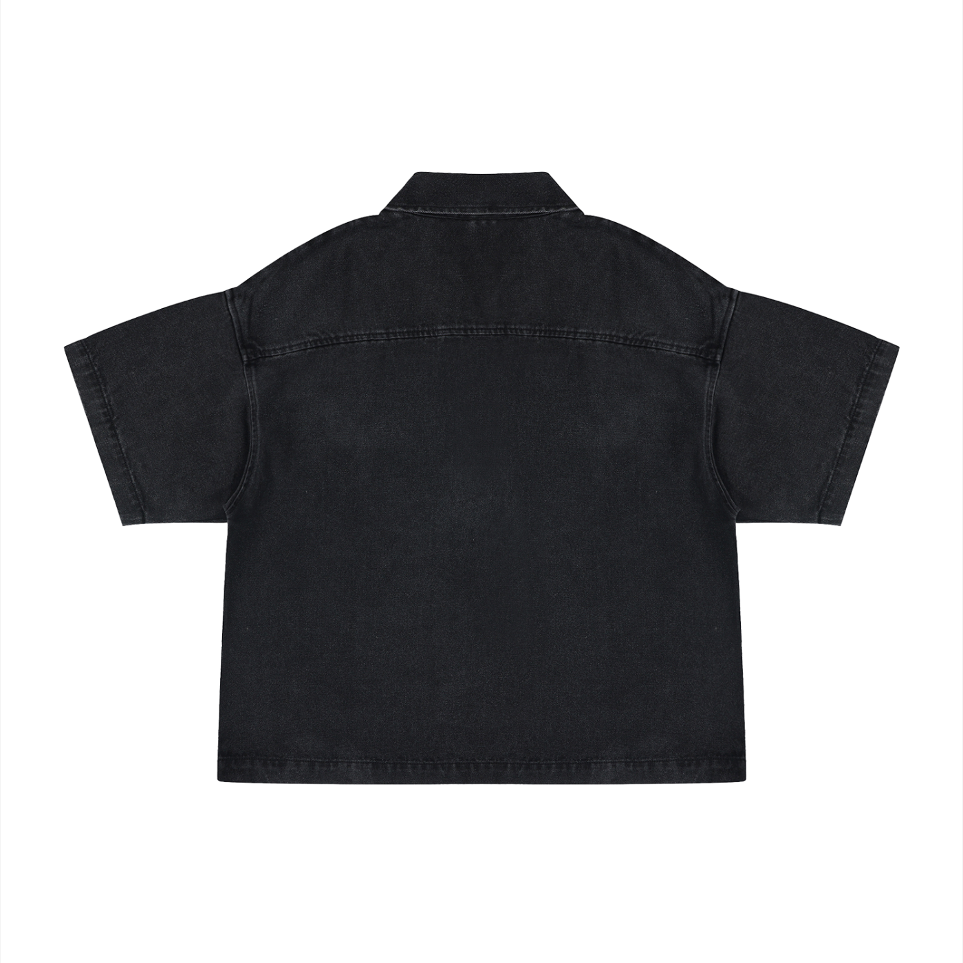 No 180 Vintage Quarter Zip Denim Shirt