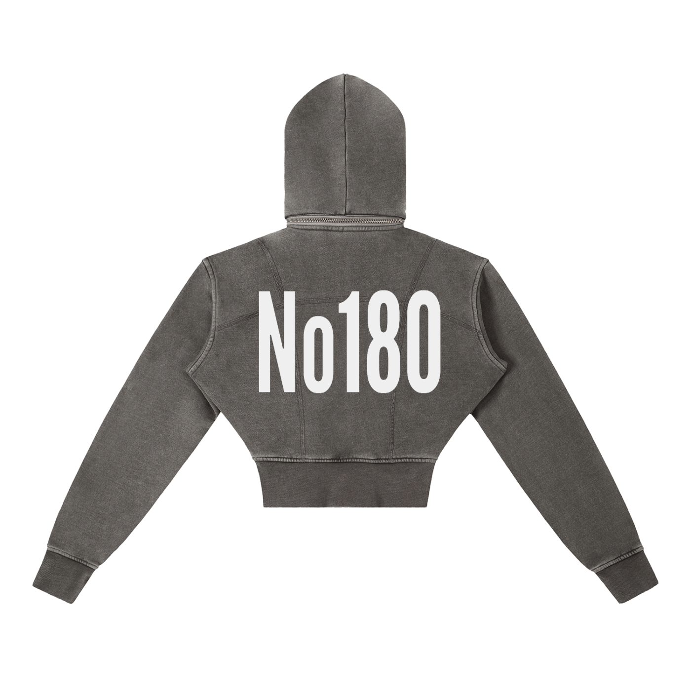 No 180 Afterimage Cropped Hoodie