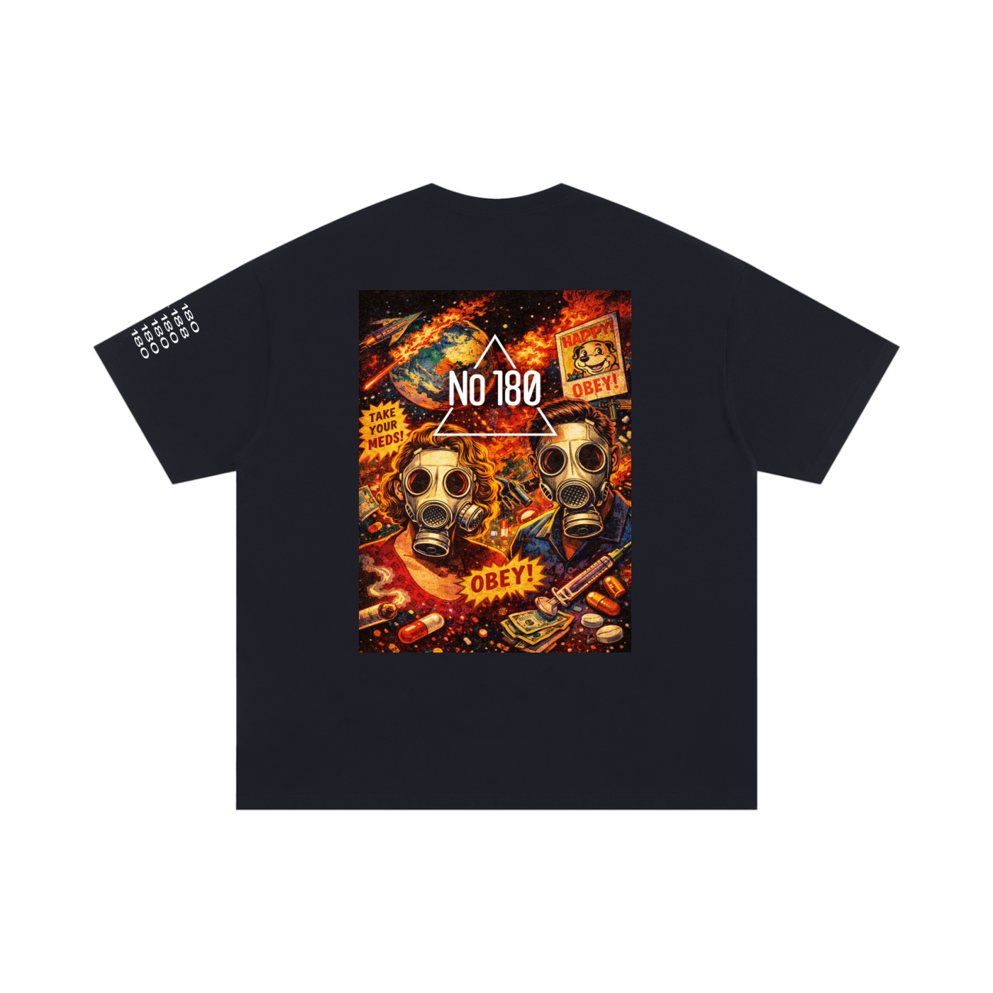 No 180 Obey The Signal Oversized Tee
