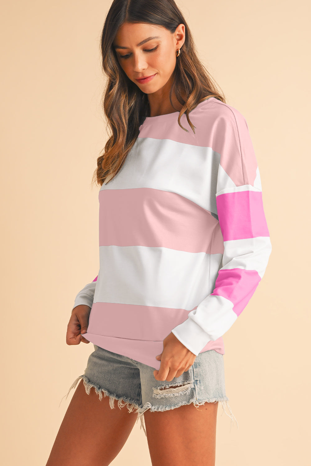 No 180 Rose Red Drop Sleeve Top