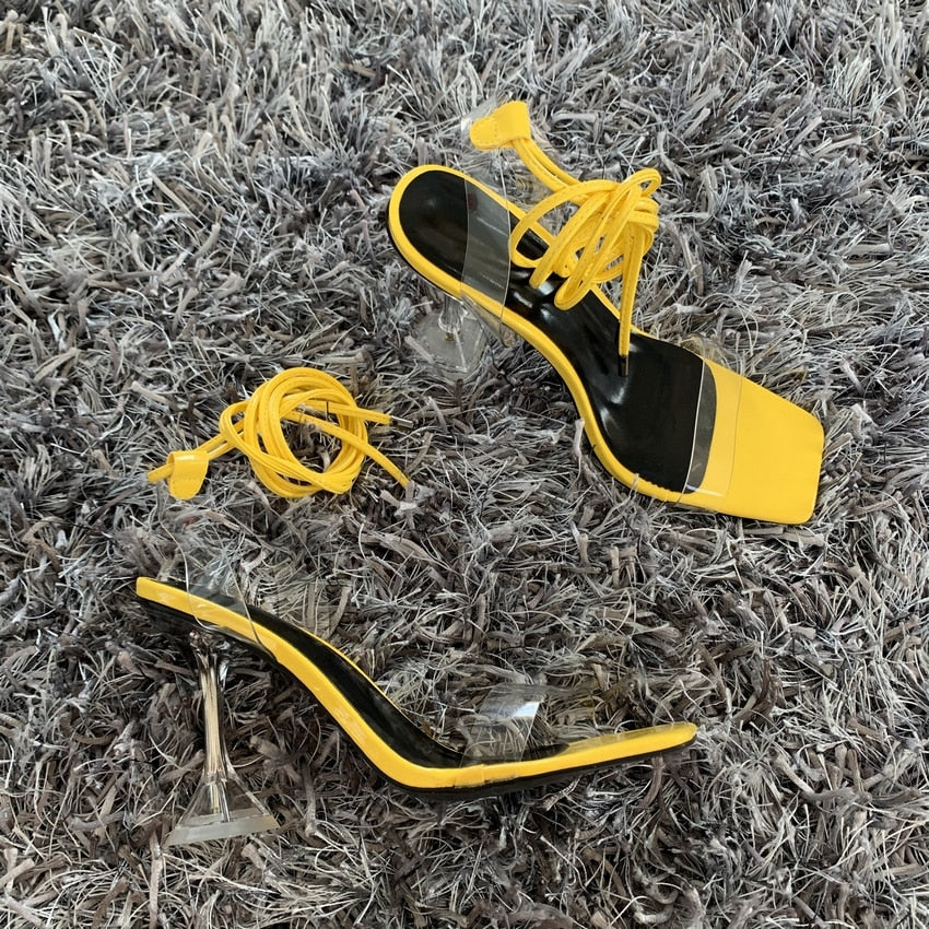 Aster Cross-Strap Stiletto Heels