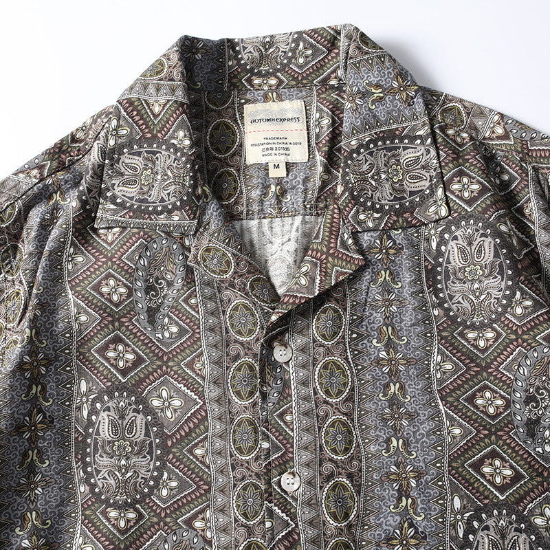 Archive Pattern Camp Shirt