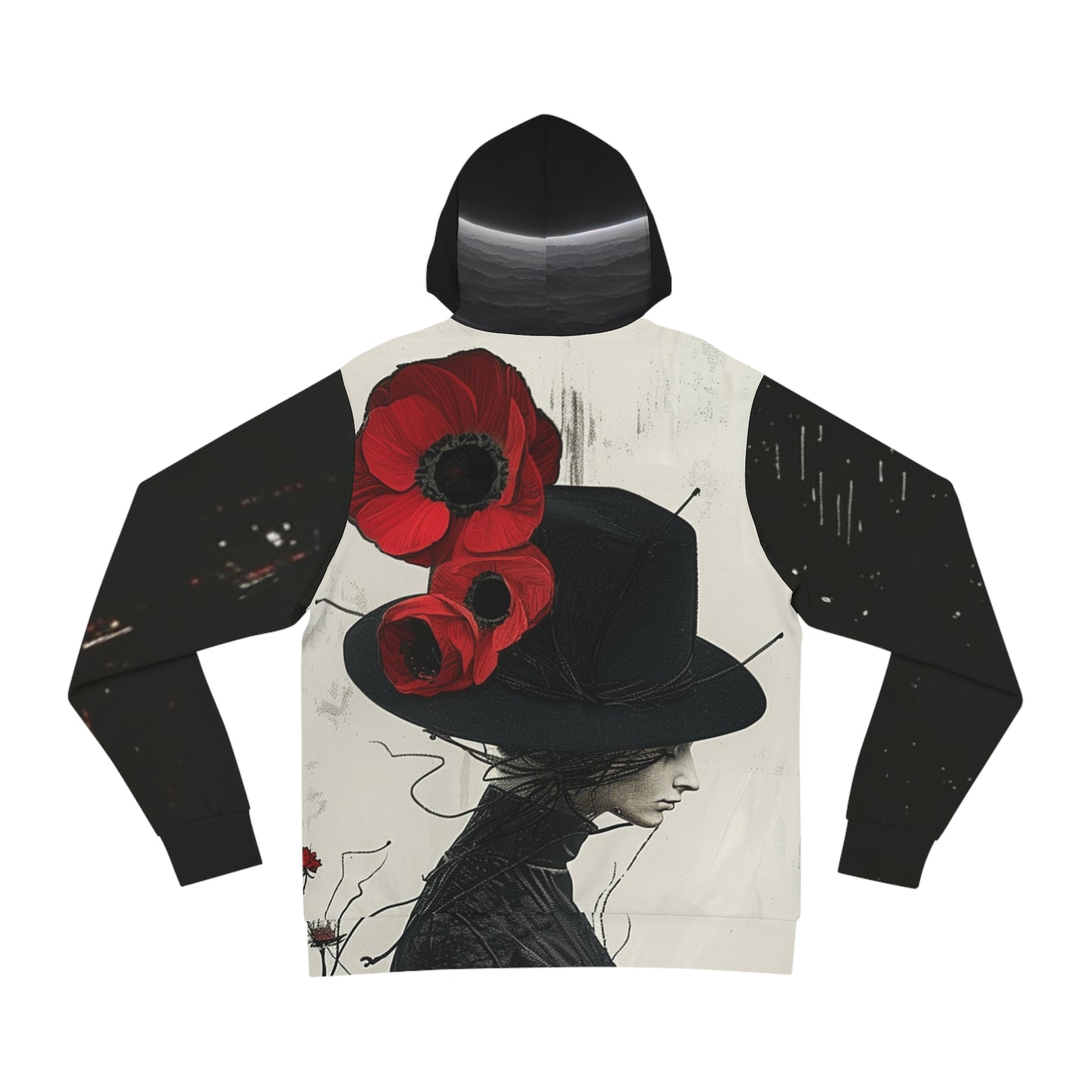 Men's Hoodie - Scarlet Blossom