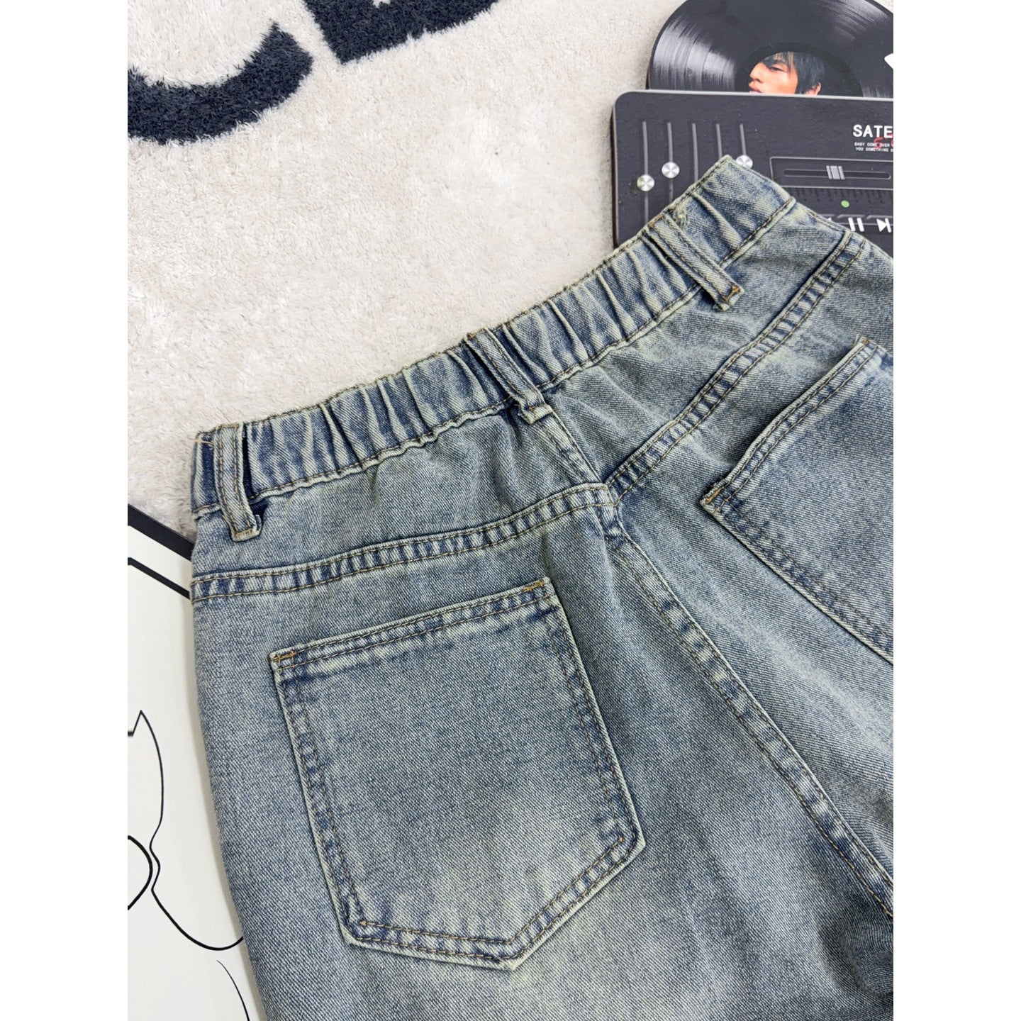Gridbreak Patchwork Denim Jeans