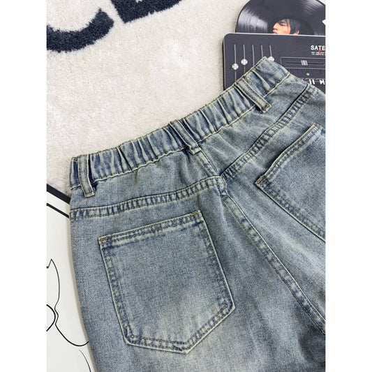 Gridbreak Patchwork Denim Jeans