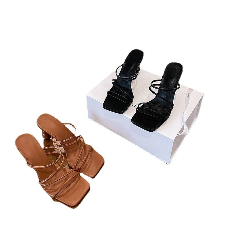 Relic Square-Toe Heeled Mules