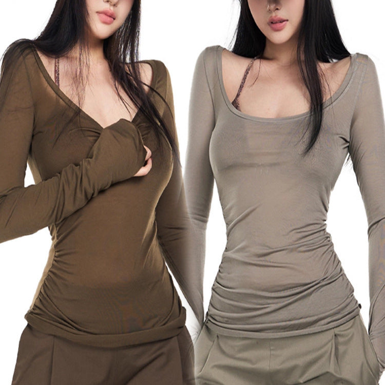 Openframe Sheer Crop Top
