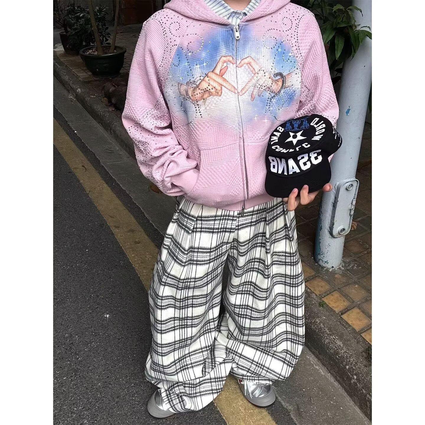 Monochrome Check Lounge Pants