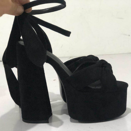 Statement Bow Platform Sandals