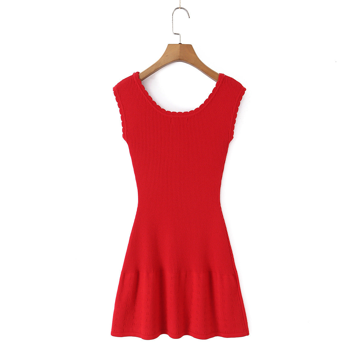 Noir Pleated Knit Dress