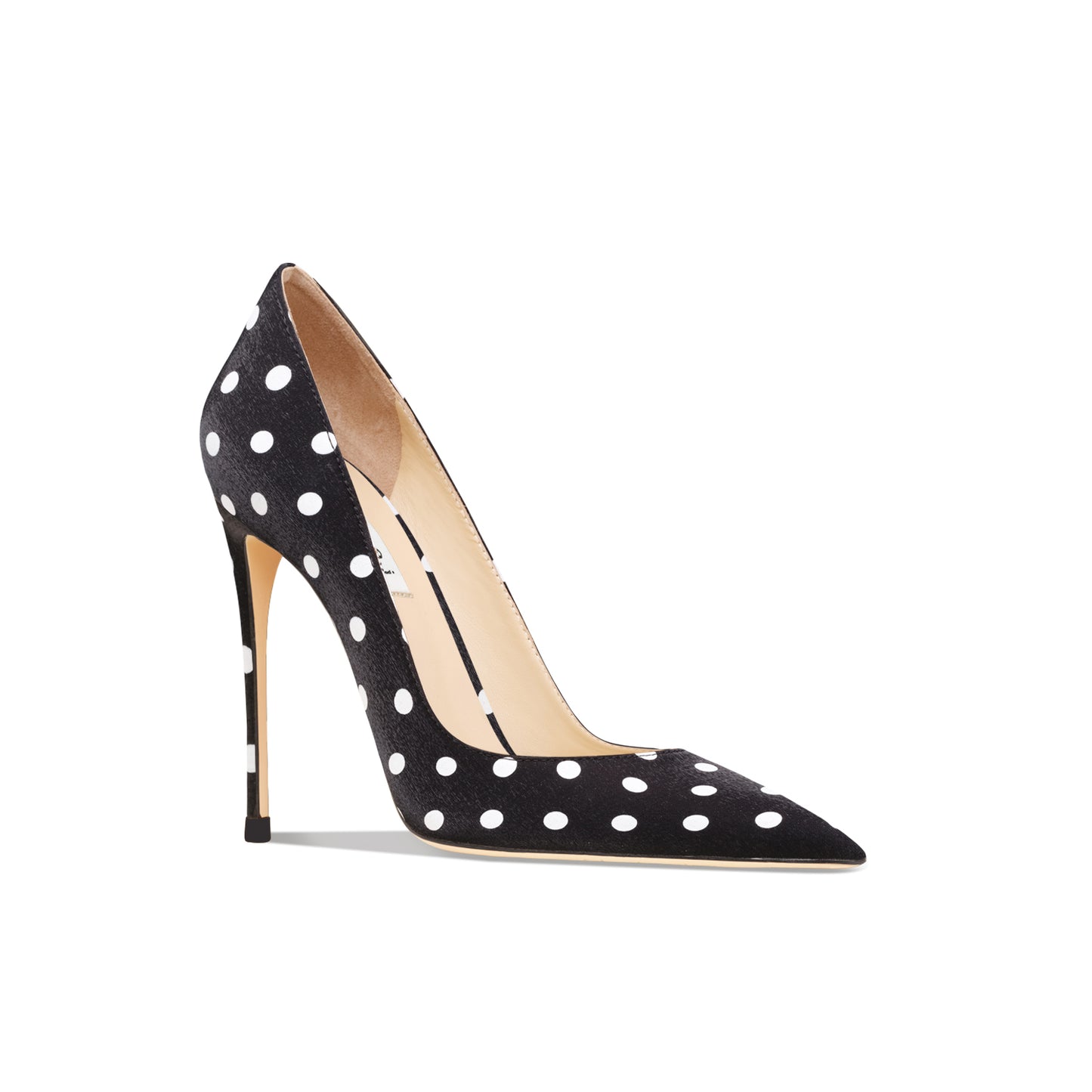 Dotline Satin Stiletto Pumps