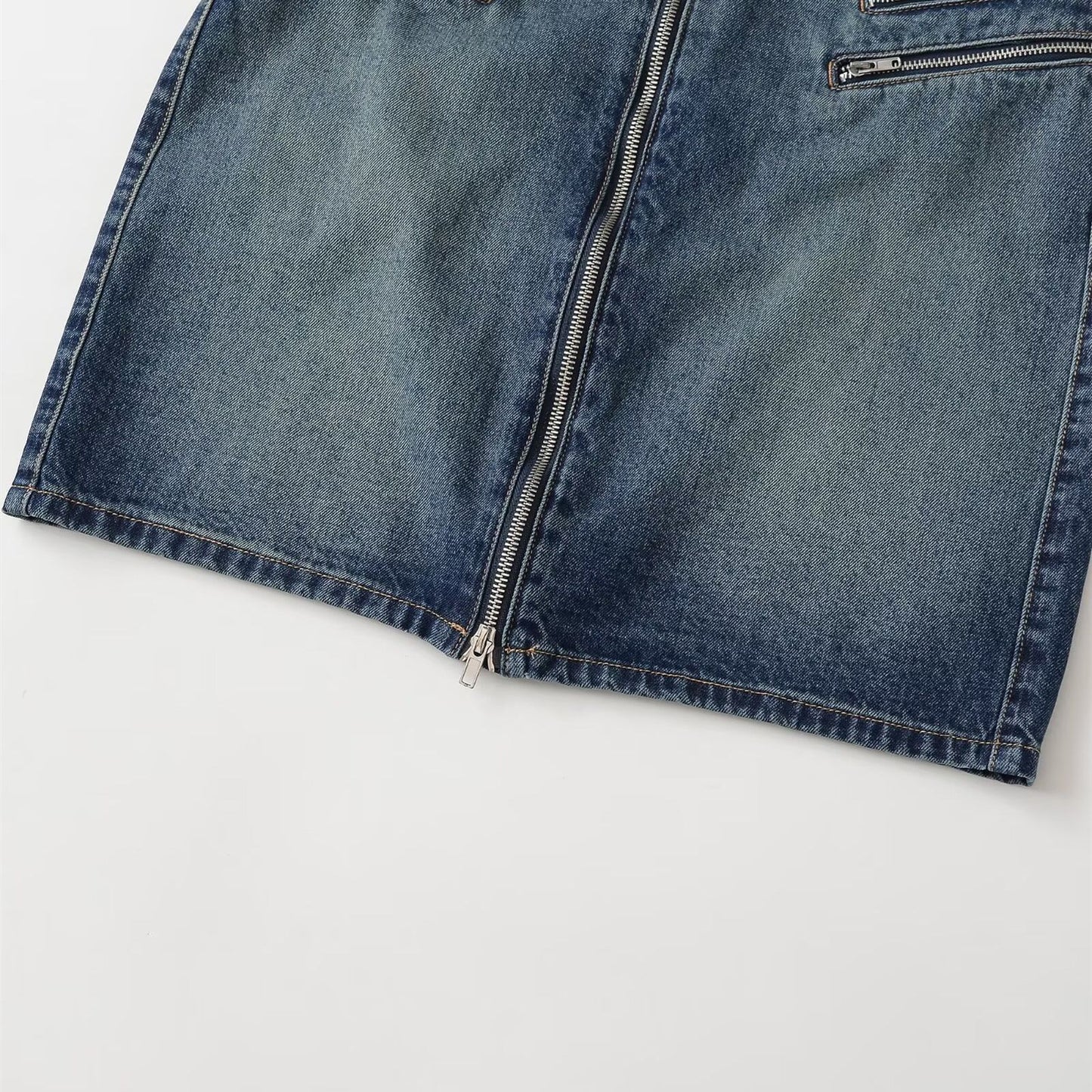 Harbor Wash Denim Mini Skirt