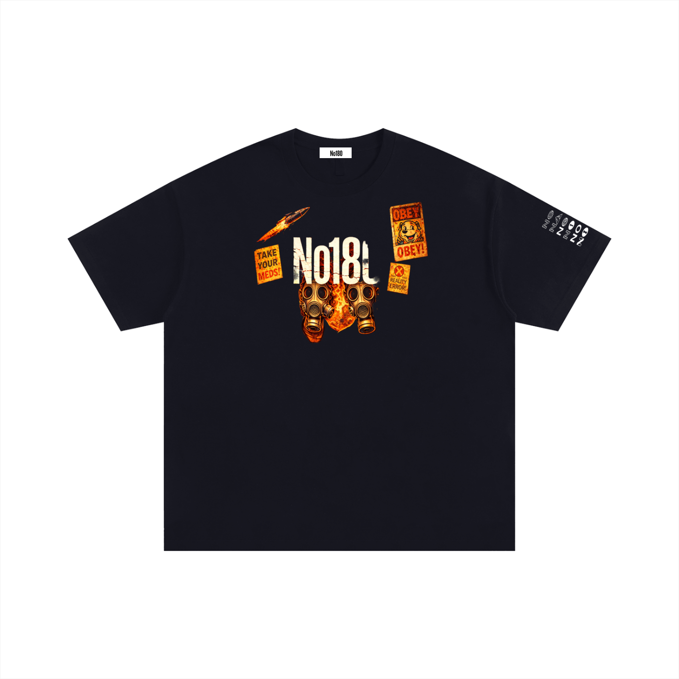 No 180 Obey The Signal Oversized Tee