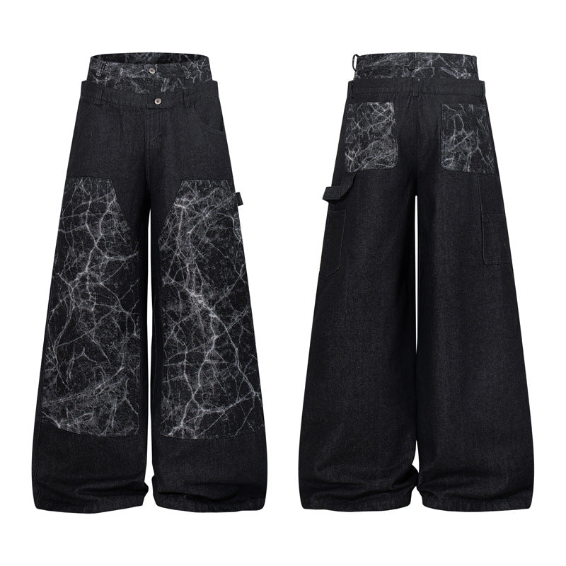 Webline Patchwork Cargo Jeans