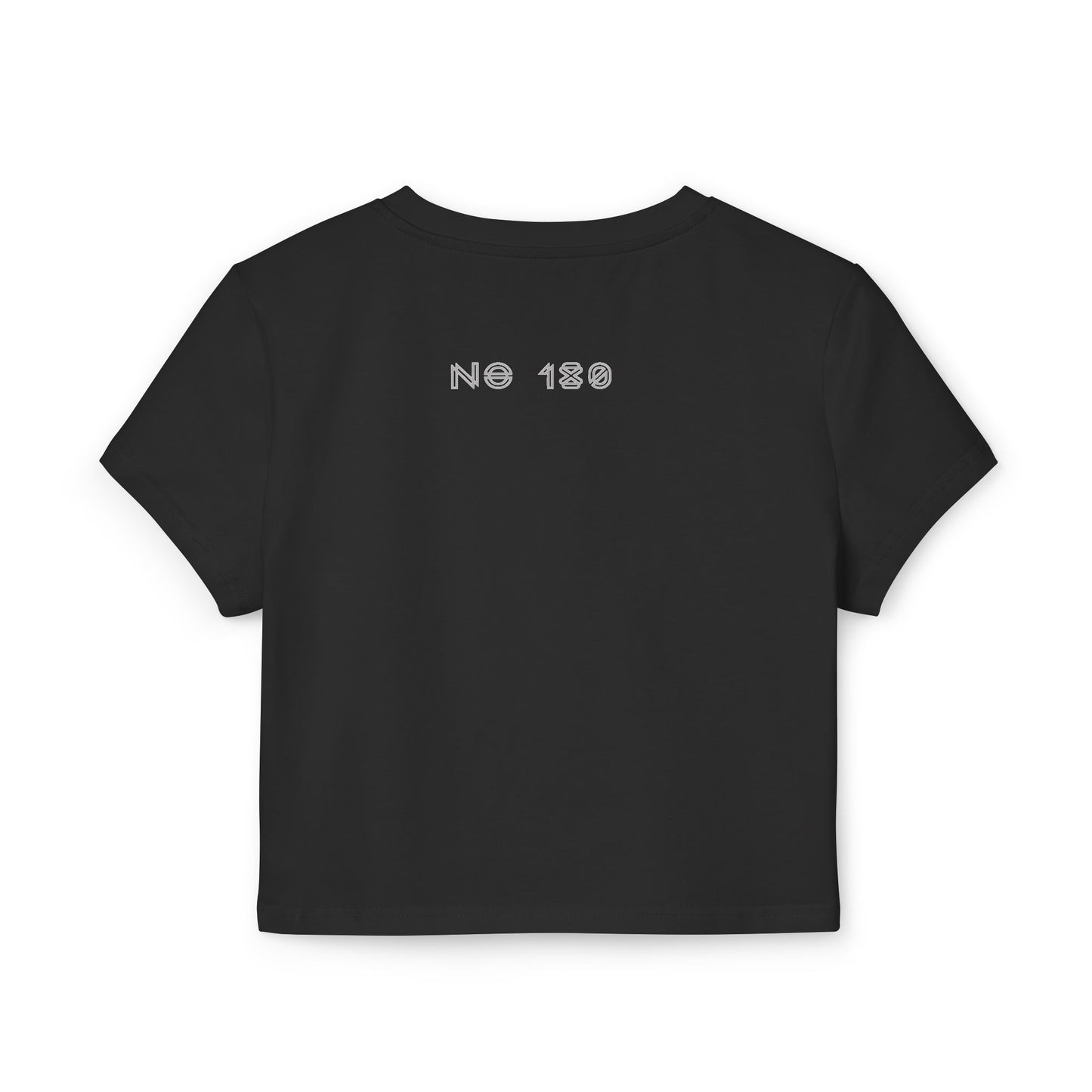 Cosmic Vibes Women's Baby Tee - Retro Art Graphic T-Shirt