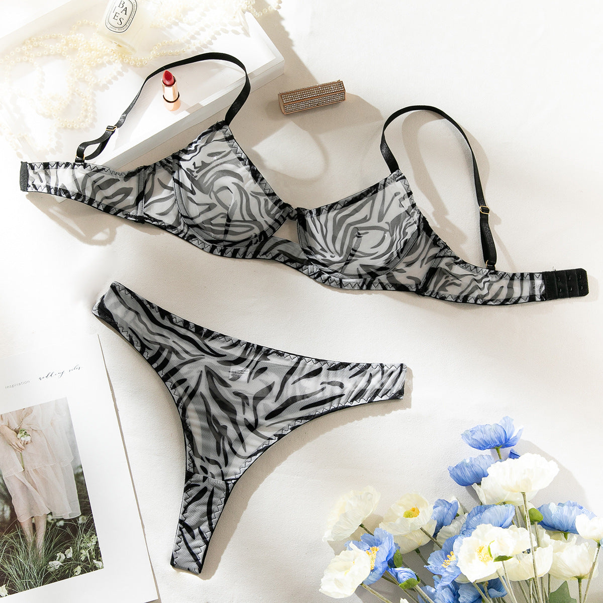 Midnight Veil Push-Up Set