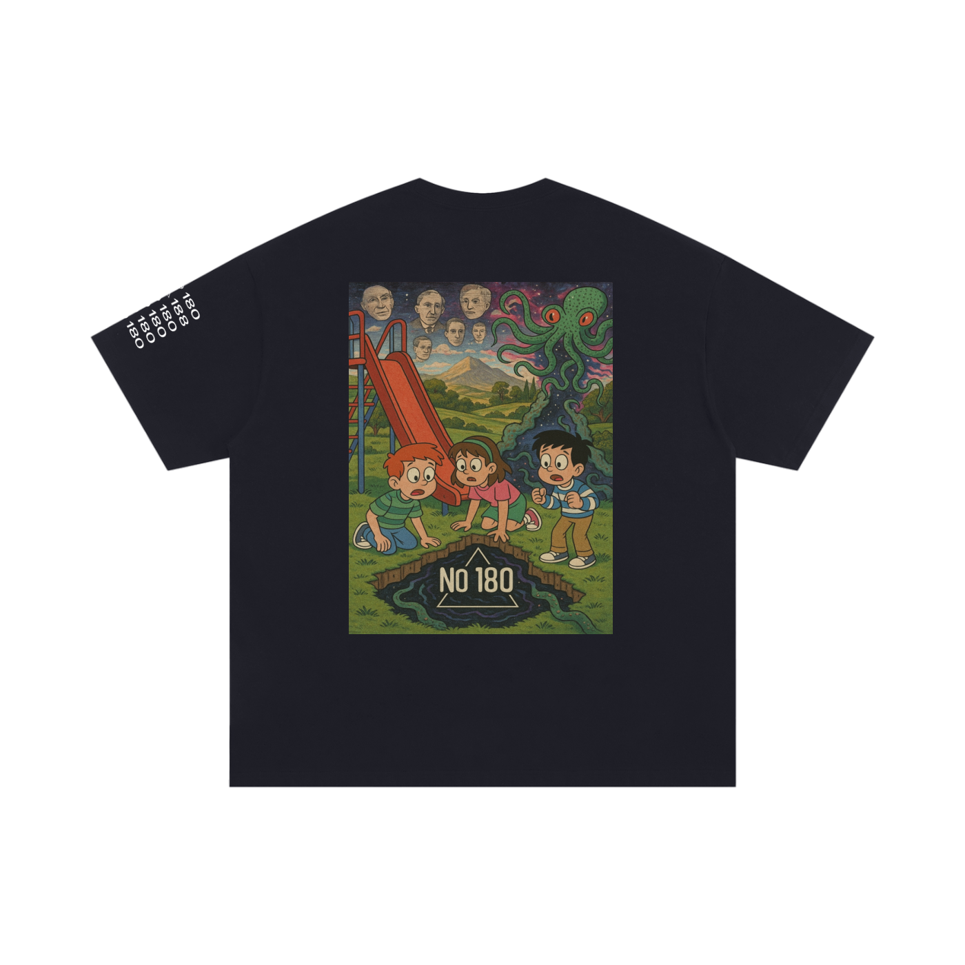 No 180 Playground Rift Oversized Tee