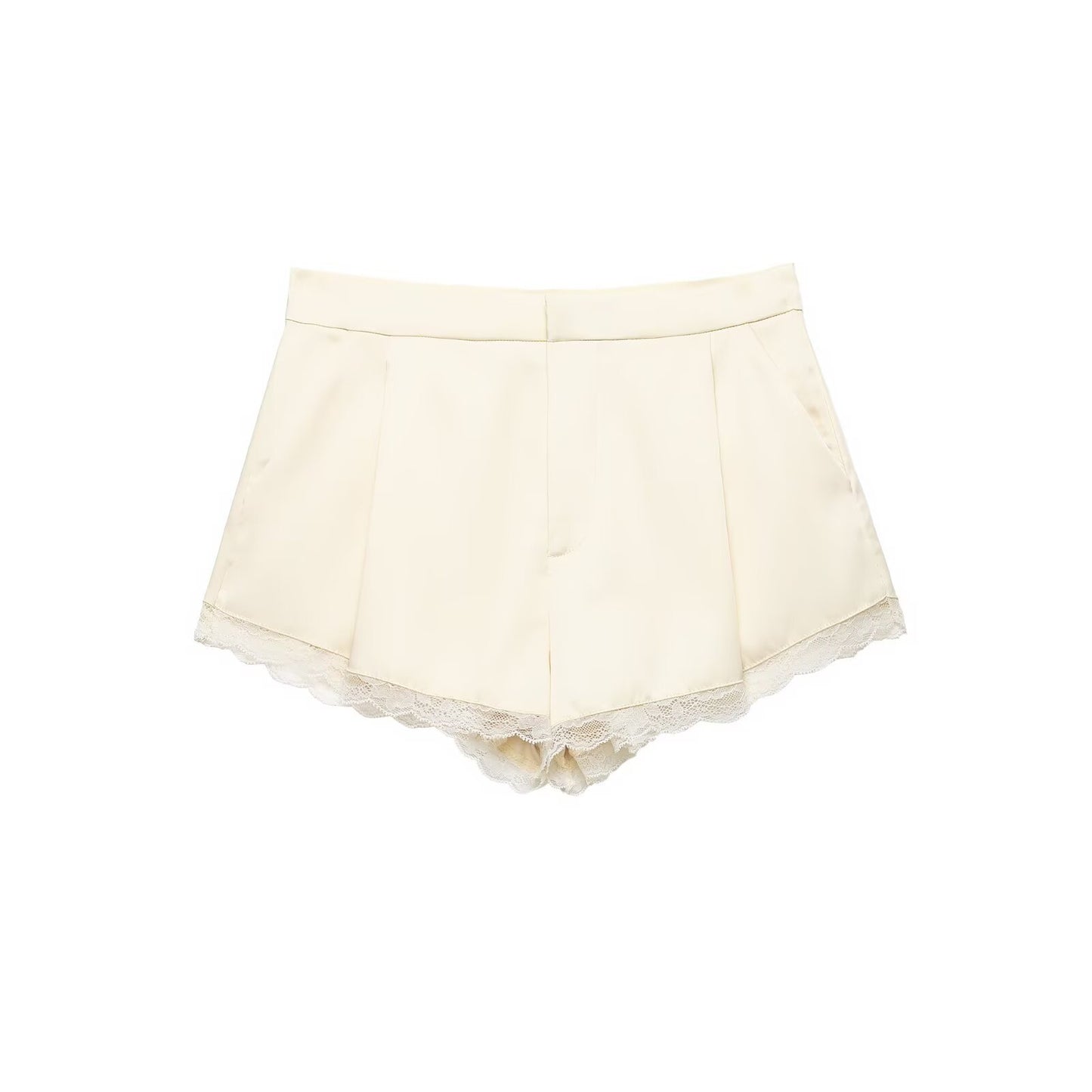 Ivory Lace Lounge Shorts