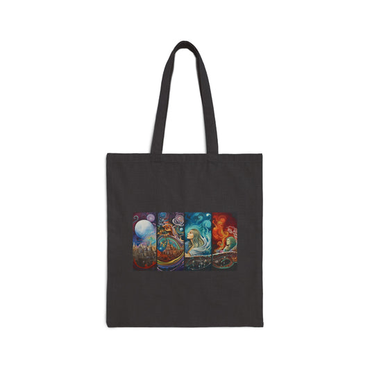 Neptune's Embrace Cotton Canvas Tote Bag