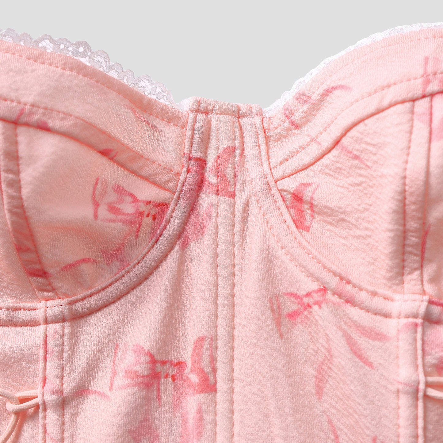 Rosé Corset Halter Top