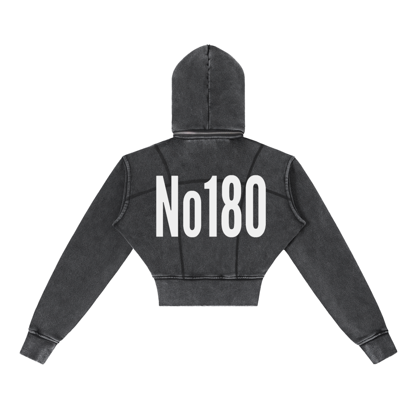No 180 Afterimage Cropped Hoodie