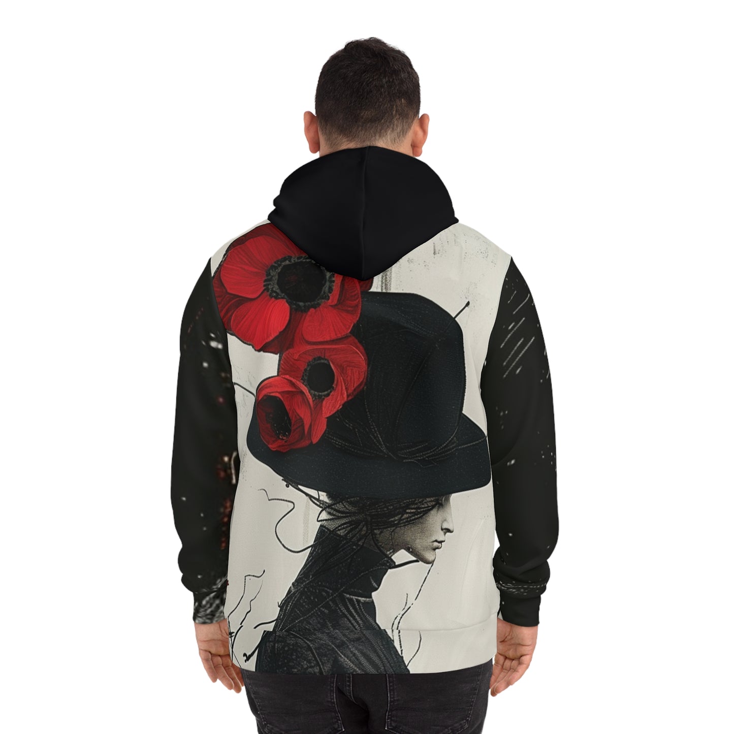 Men's Hoodie - Scarlet Blossom