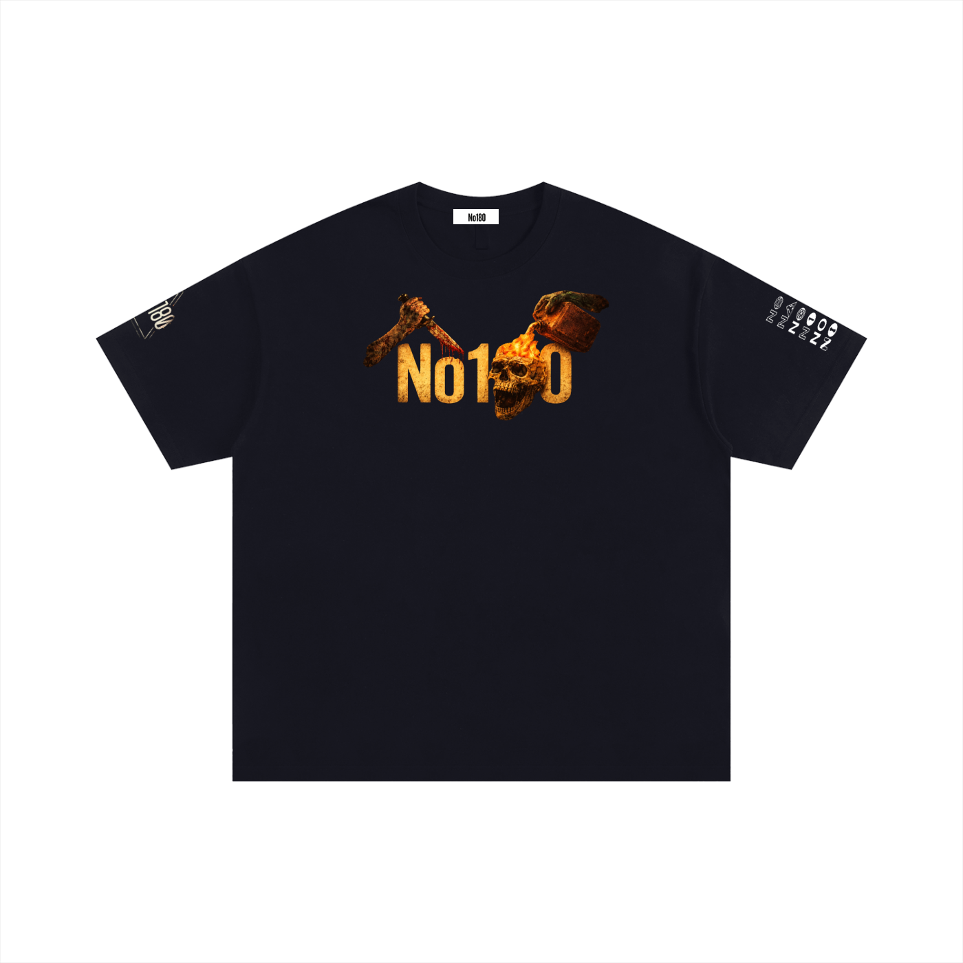 No 180 Last Ride Through Oversized Tee