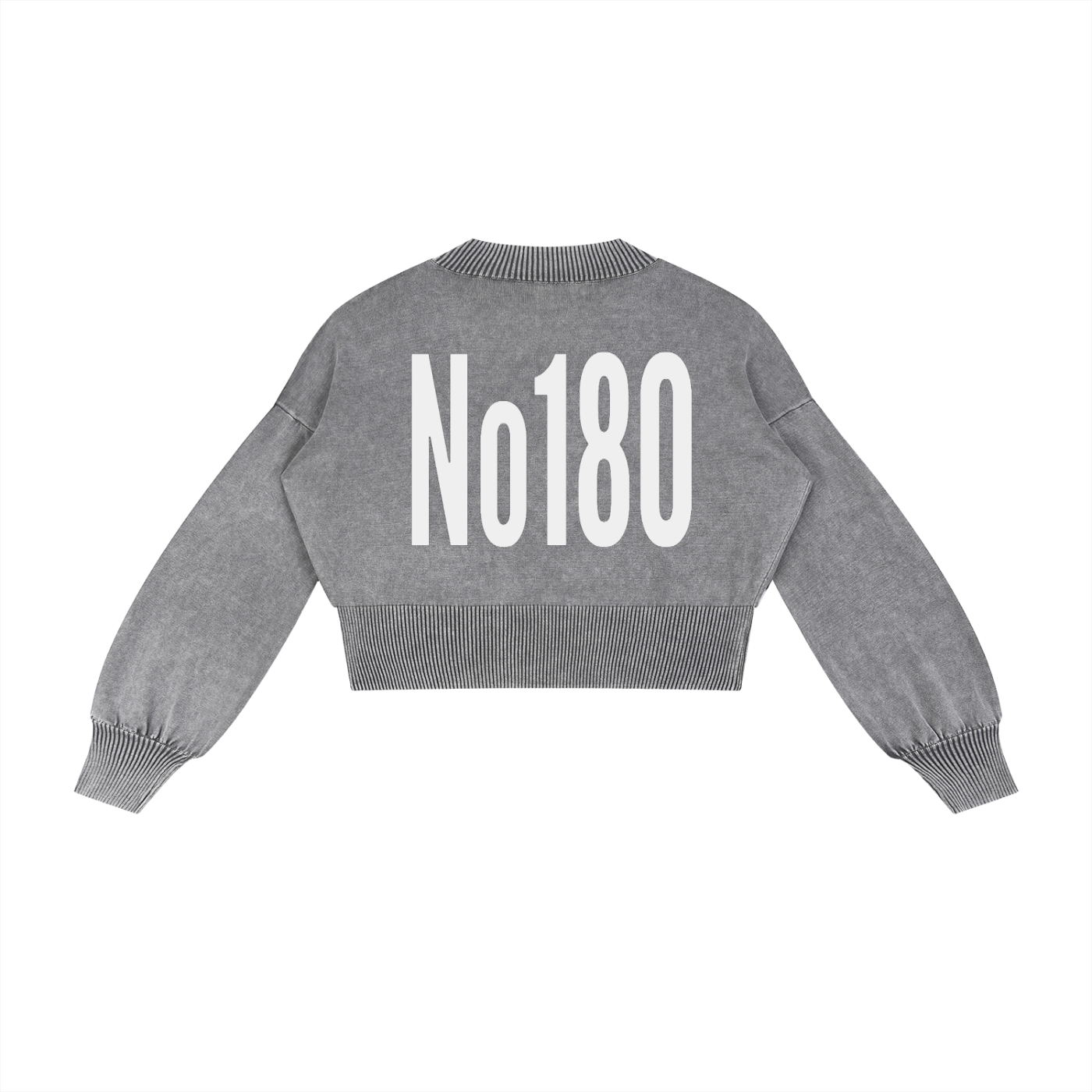 No 180 Mineral Pulse Cropped Sweater