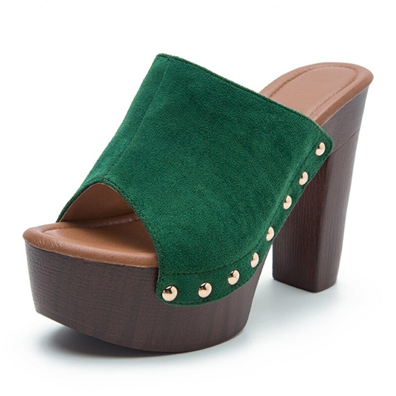 Hardware Platform Heeled Mules