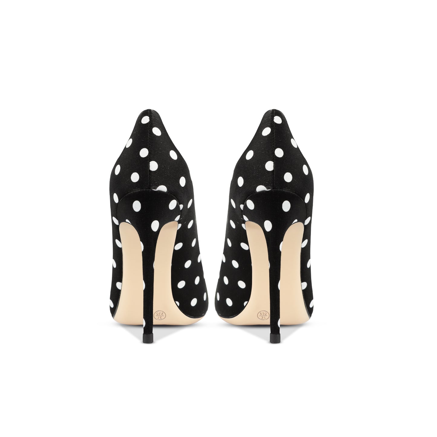 Dotline Satin Stiletto Pumps