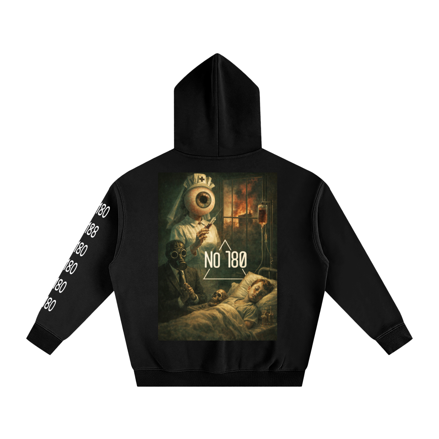 No 180 Watchful Ward Oversize hoodie