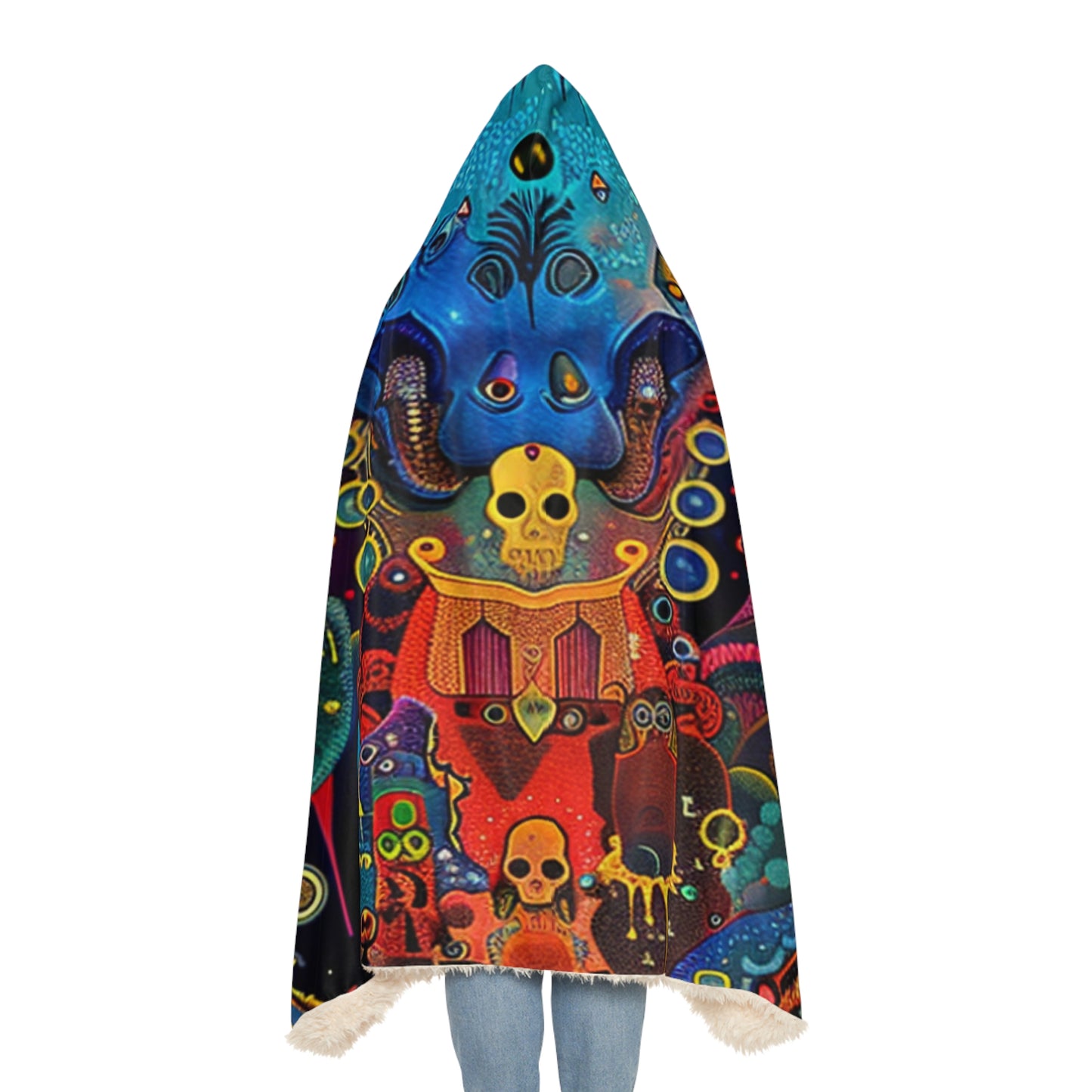 Cosmic Cozy Snuggle Blanket | Festival Gift, Unique Wrap, Bohemian Throw, Art-Inspired Blanket, Home Decor
