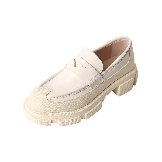 Parlor Round-Toe Block-Heel Loafers