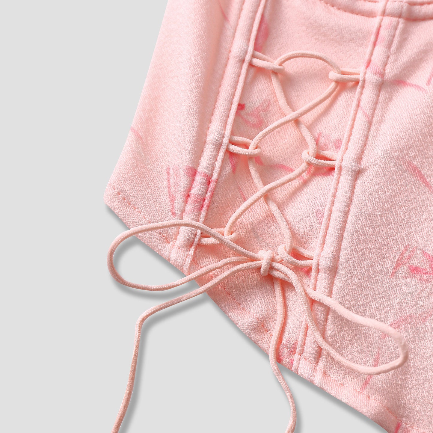 Rosé Corset Halter Top