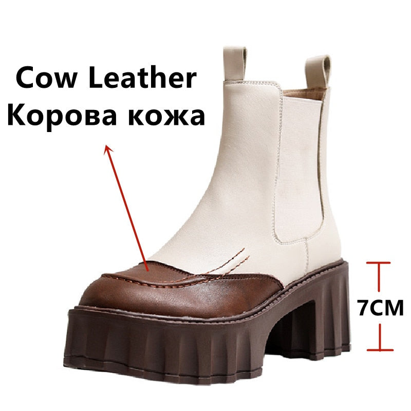Forge Leather Platform Boots