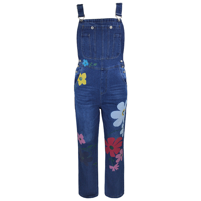 Canvas Print Denim Overalls