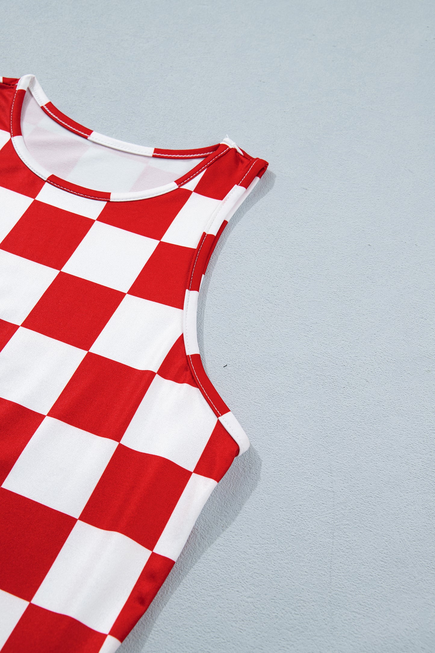 No 180 Checkerboard Tank Top