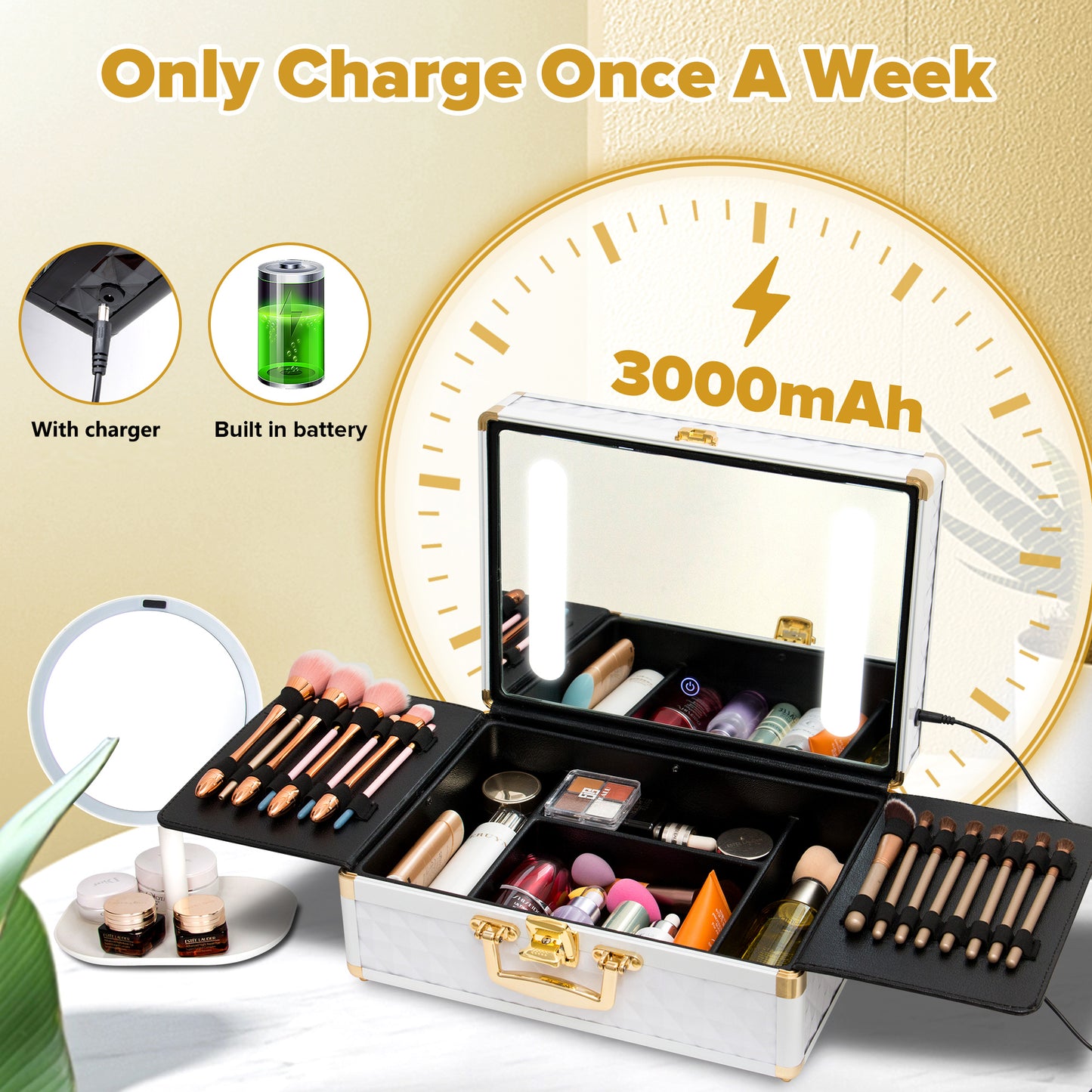 LumiVault LED Makeup Case