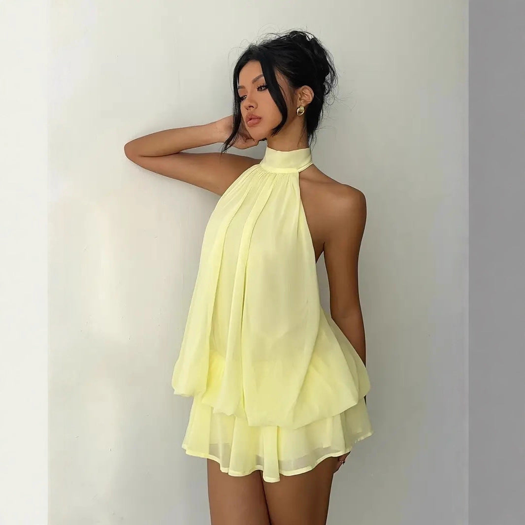 Capri Halter Mini Dress