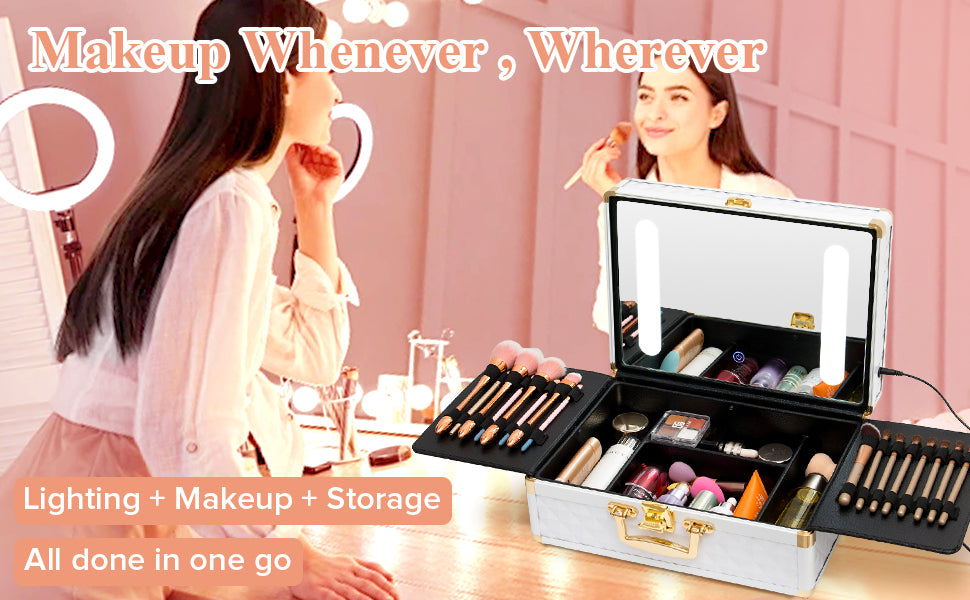 LumiVault LED Makeup Case