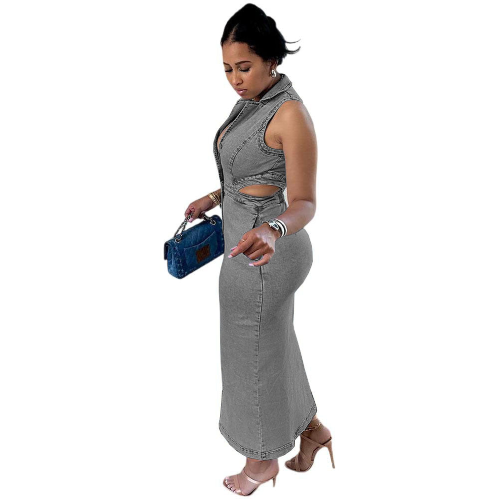SoHo Tie-Front Maxi Dress