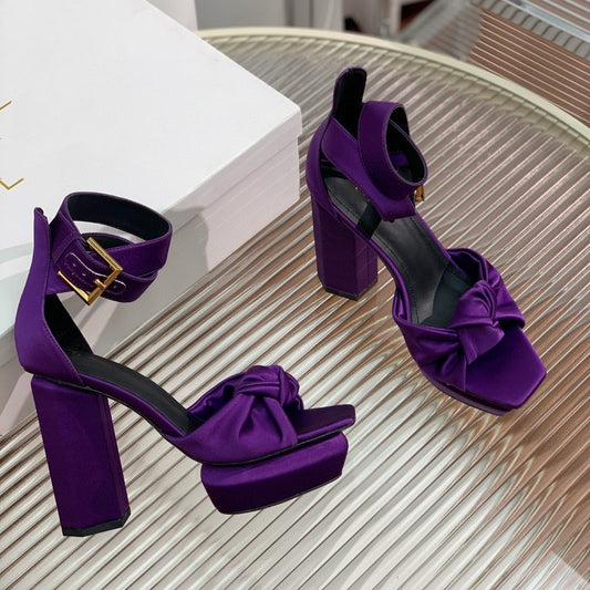 Lift Buckle Platform Heels
