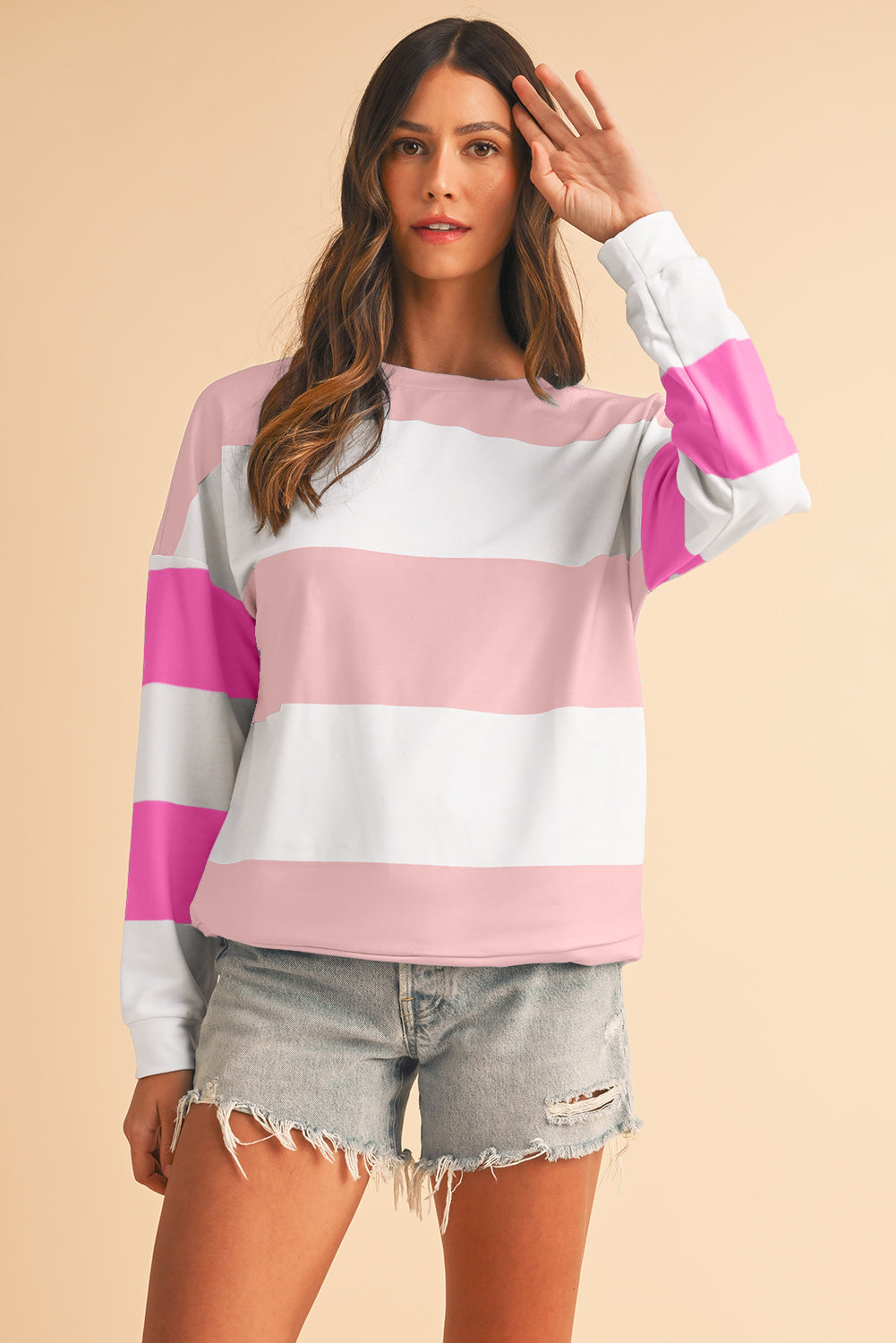No 180 Rose Red Drop Sleeve Top