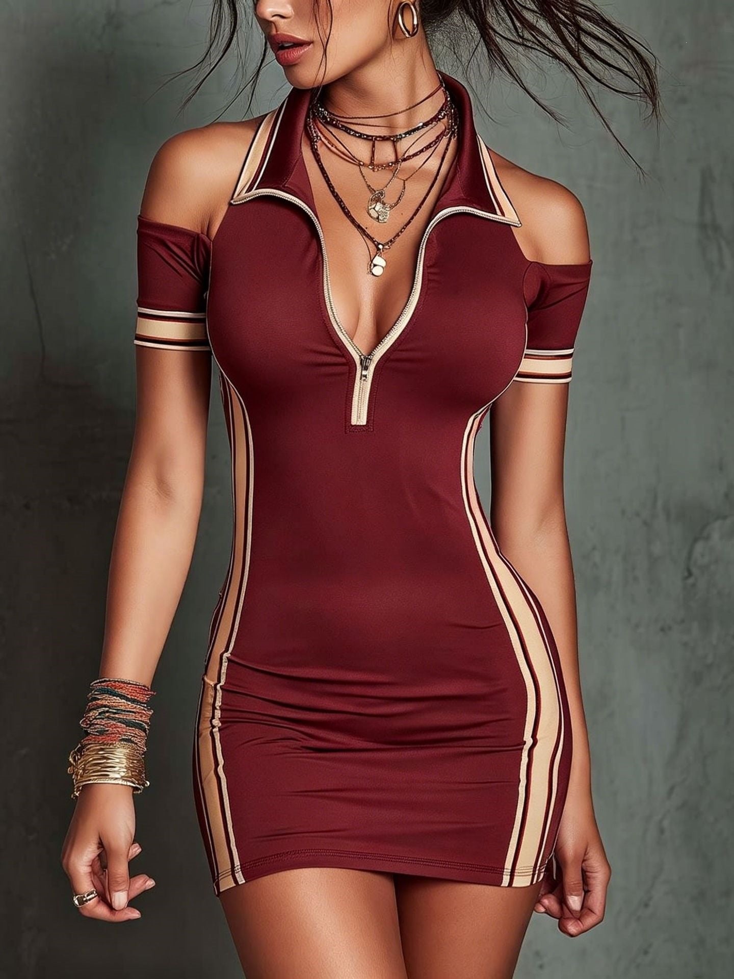 Monroe Stripe Bodycon Dress
