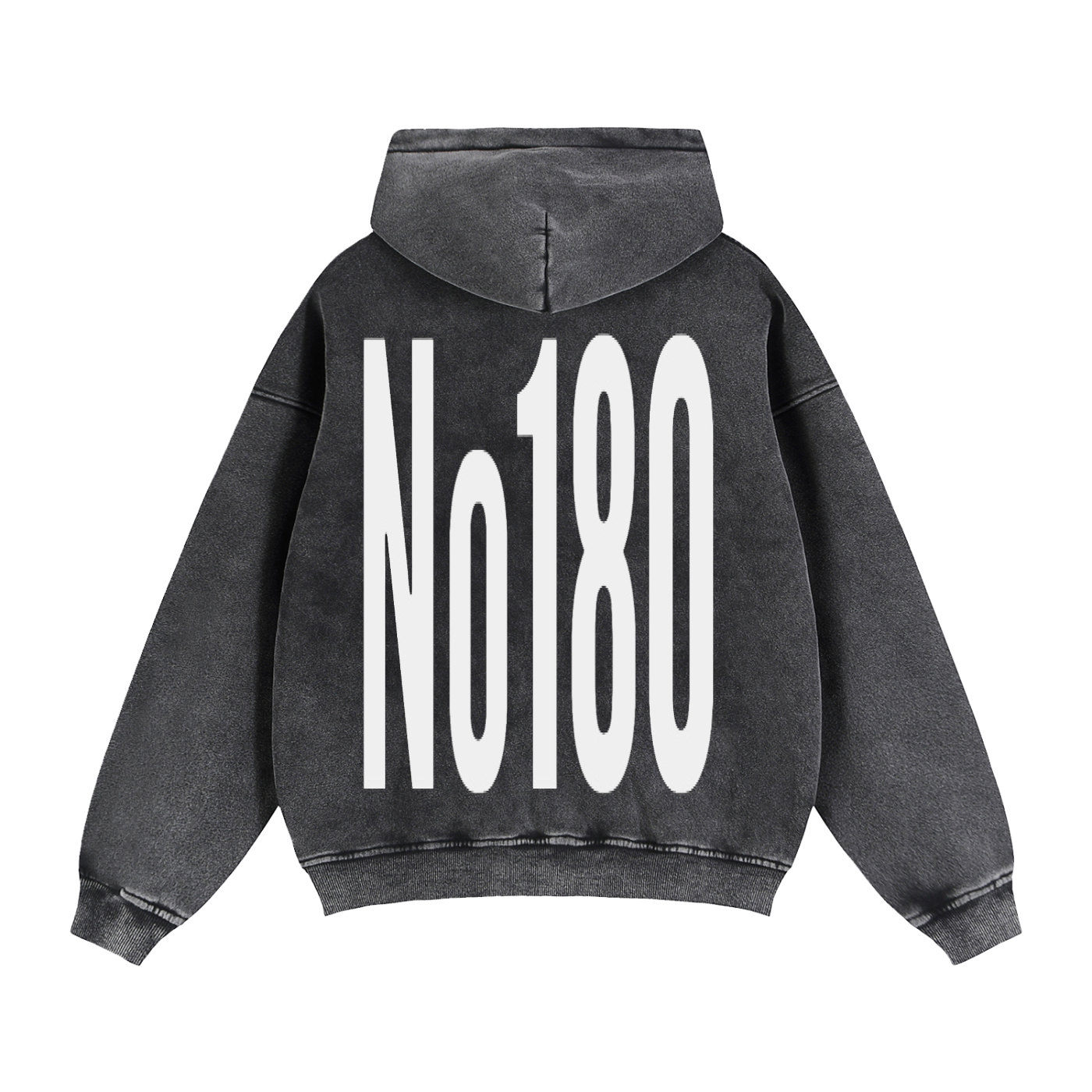 No 180 Zip-Through Boxy Fleece Hoodie