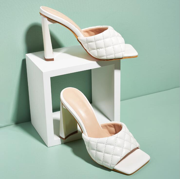 Form Square-Toe Heeled Mules