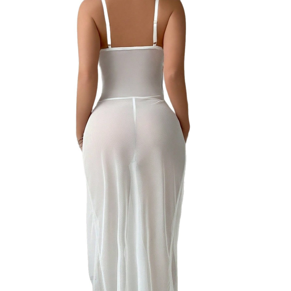 Moonlit Veil Slip Dress