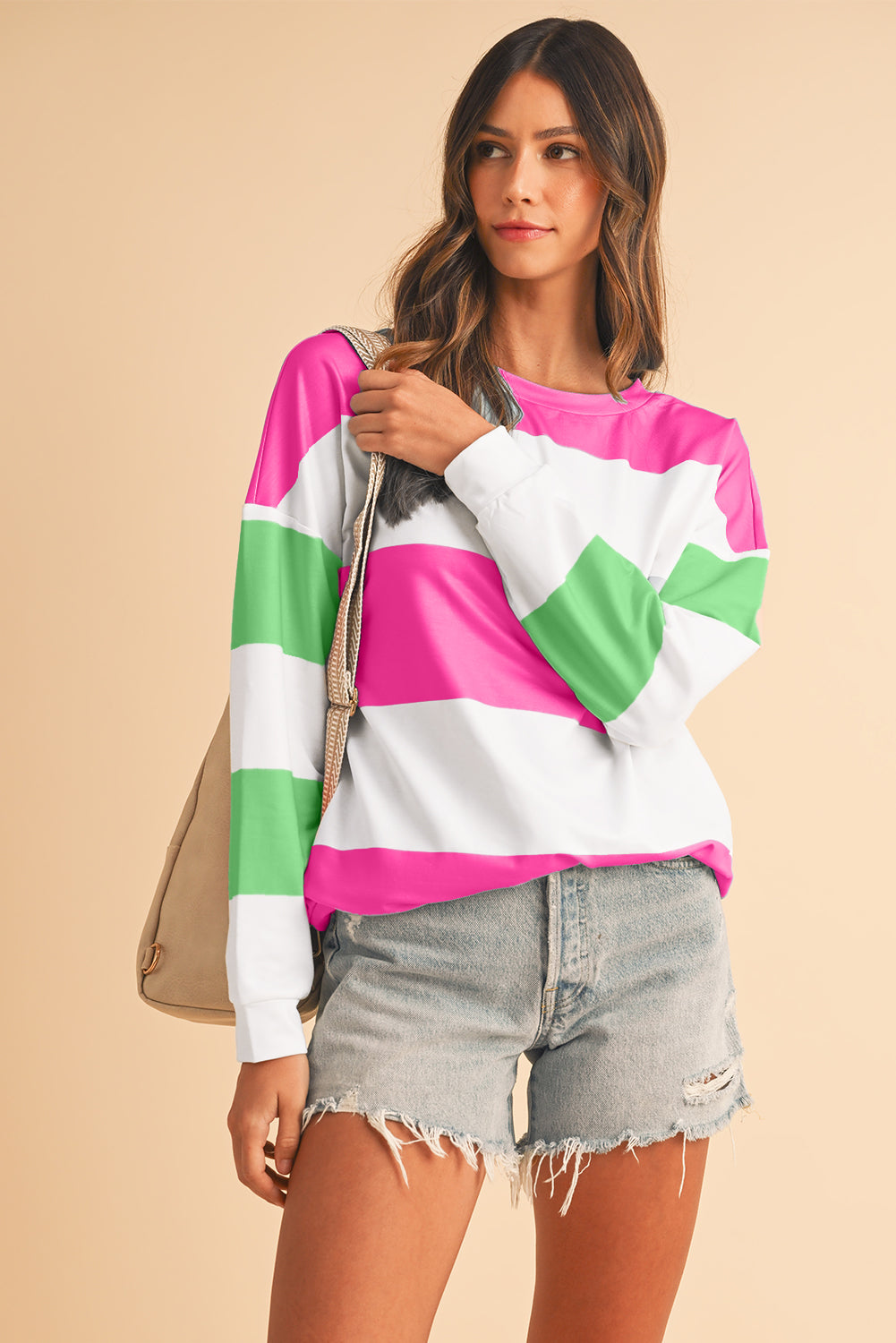 No 180 Rose Red Drop Sleeve Top