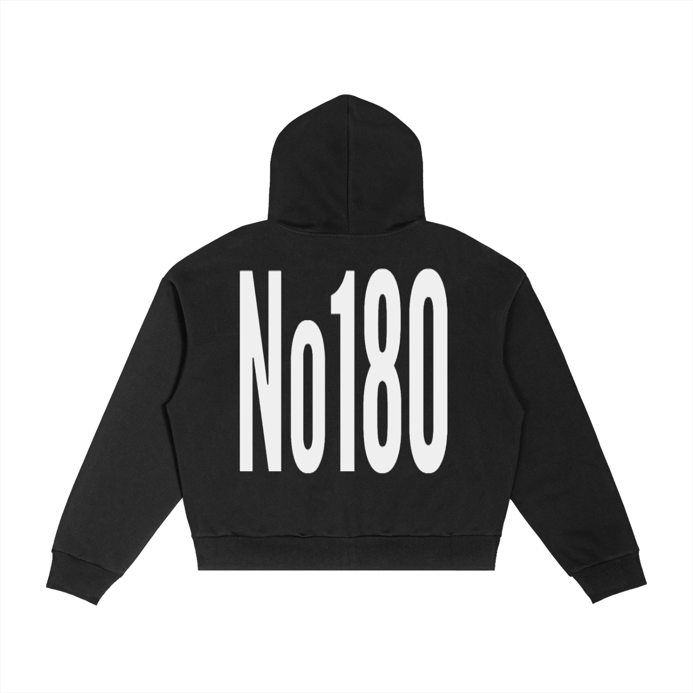 No 180 Contrast Plaid Boxy Zip Hoodie